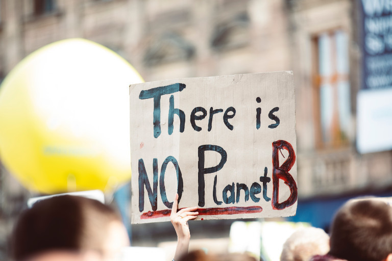 No Planet B sign
