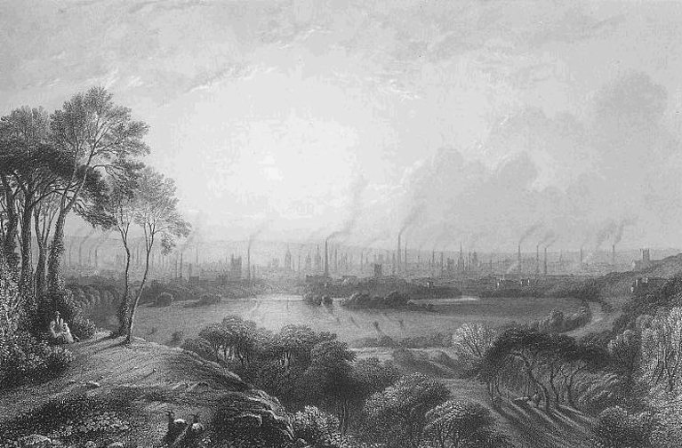 Cotton Factory smoke painting