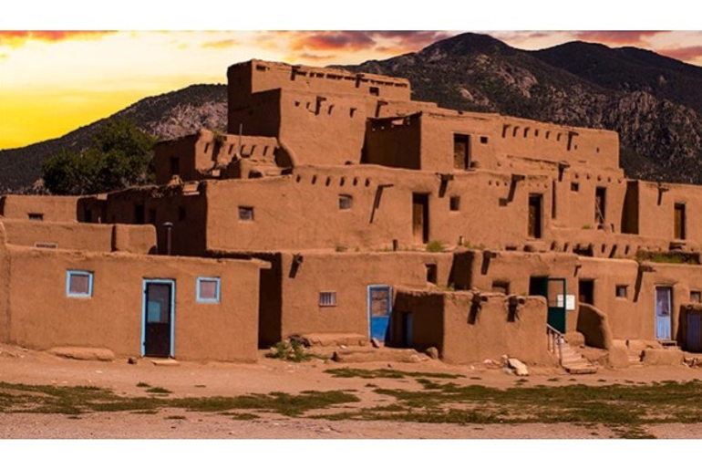 Pueblo tribal houses