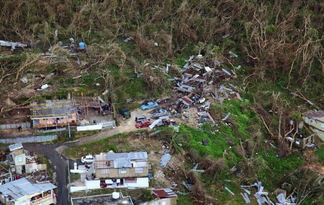 Hurricane Maria damage