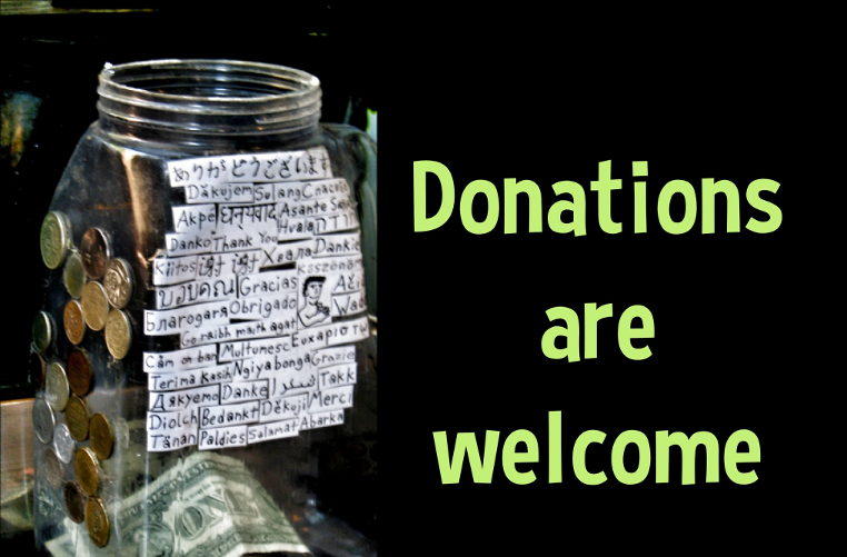 Donations are welcome