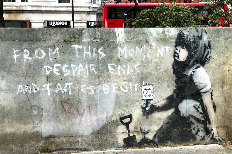 Extinction Rebellion graffitti