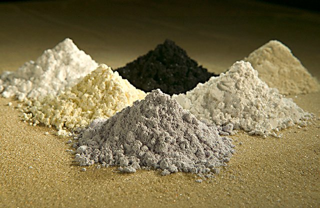 Rare-earth oxides.
