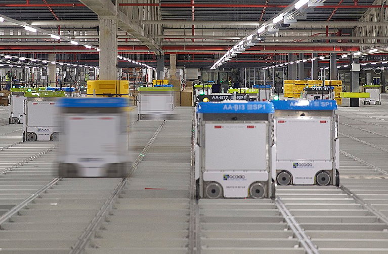 Ocado warehouse