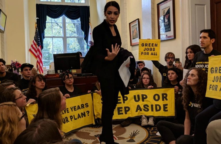 Sunrise movement and AOC