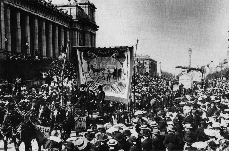 Eight hour day march