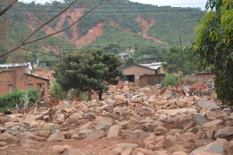 Cyclone Idai damage
