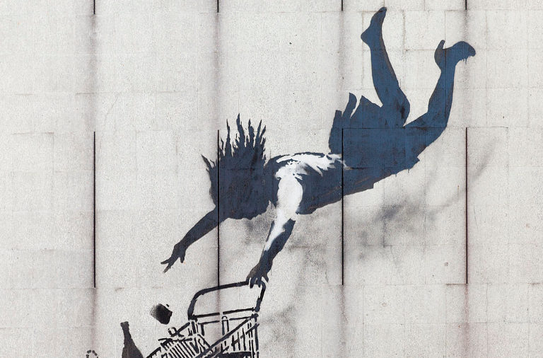 Shop Until you Drop by Banksy