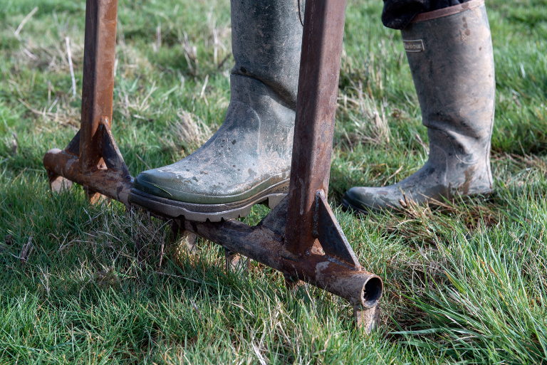 wellies on the ground