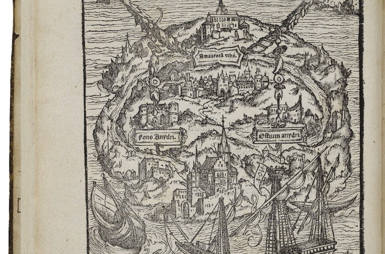 Utopia_Woodcut_(Holbein,_1518)