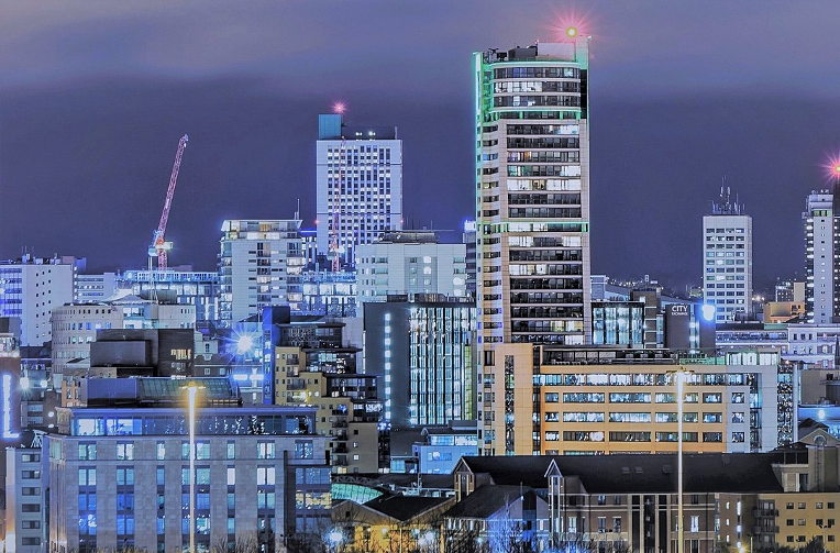 Leeds at night