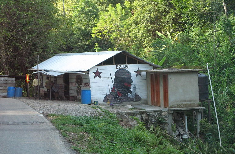 Zapatista check point at Palenque