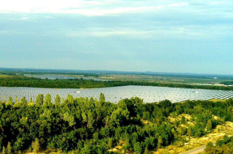 Part of Seftenberg Solarpark