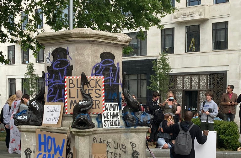 Edward Colston empty plinth