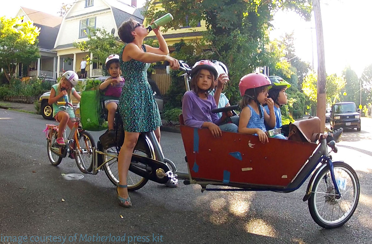 Mom cargo bike