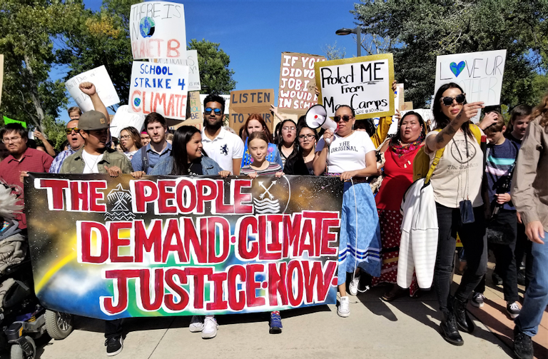 Tokota Iron Eyes and Greta Thunberg