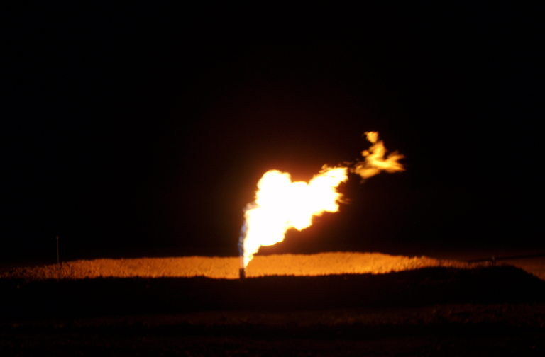 North Dakota gas flaring