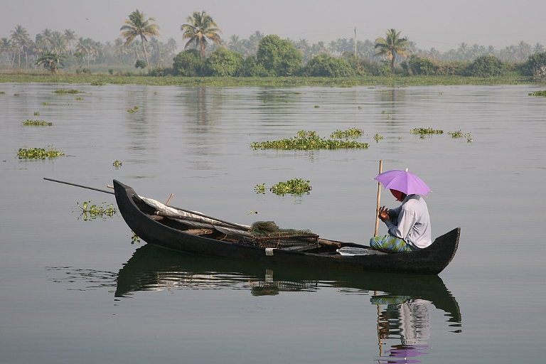 Canoe in Kerala