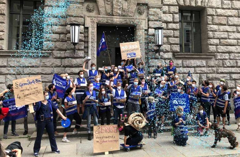 Berlin car-free protest