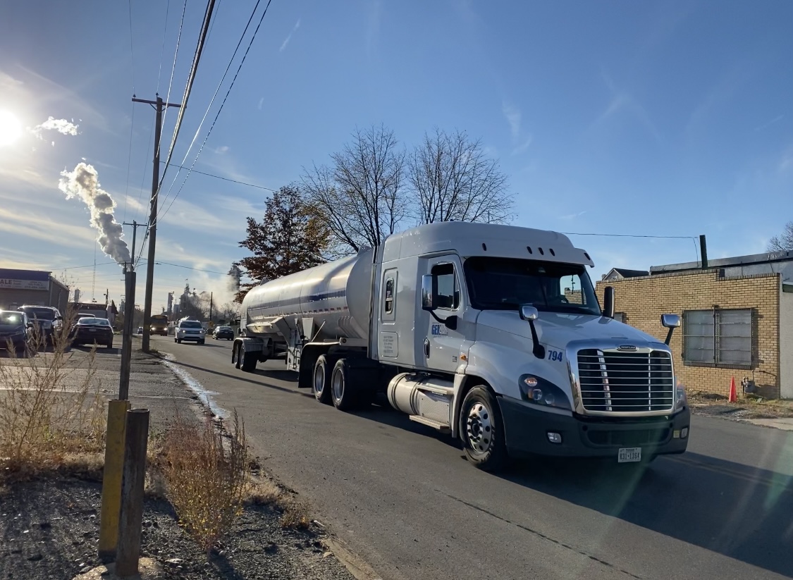Waste trucks in Chester