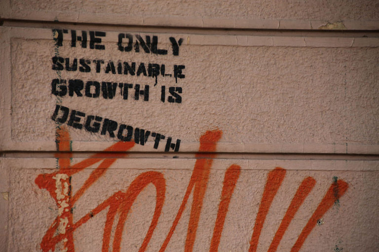 Degrowth graffiti