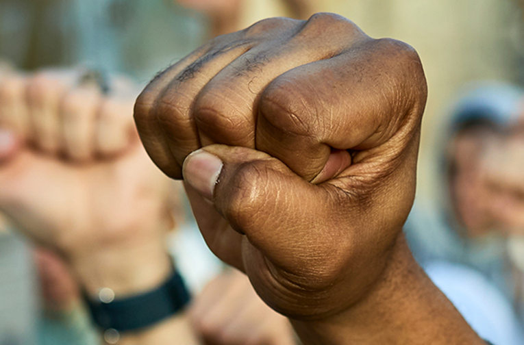 raised fist