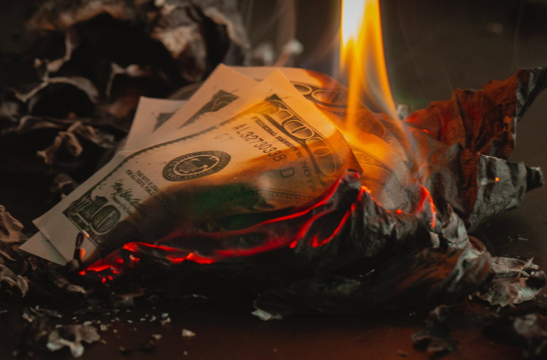 burning money