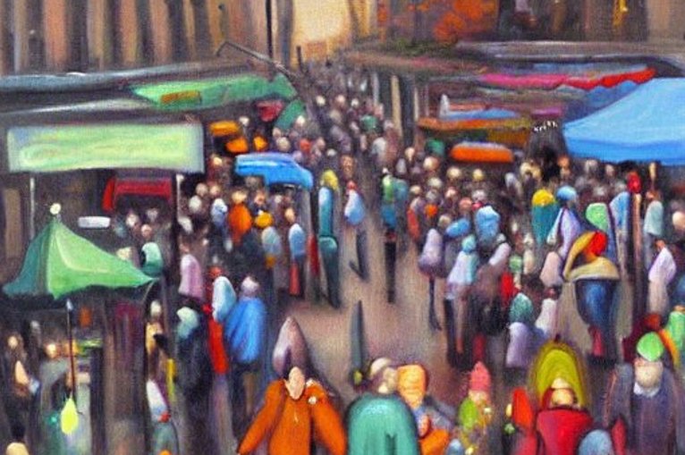 Bauhaus Figuratives The Crowd by David S. Soriano (2023).