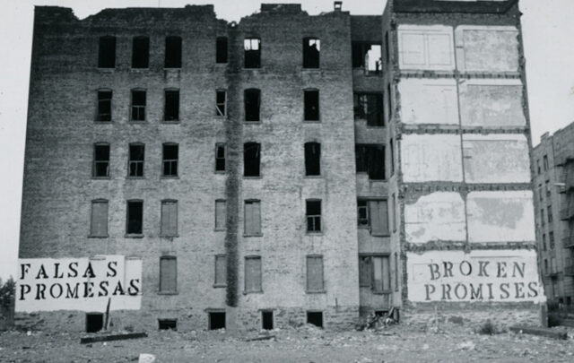 Burned out building in the South Bronx