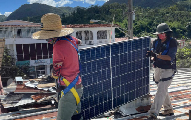 Community solar power in Adjuntas