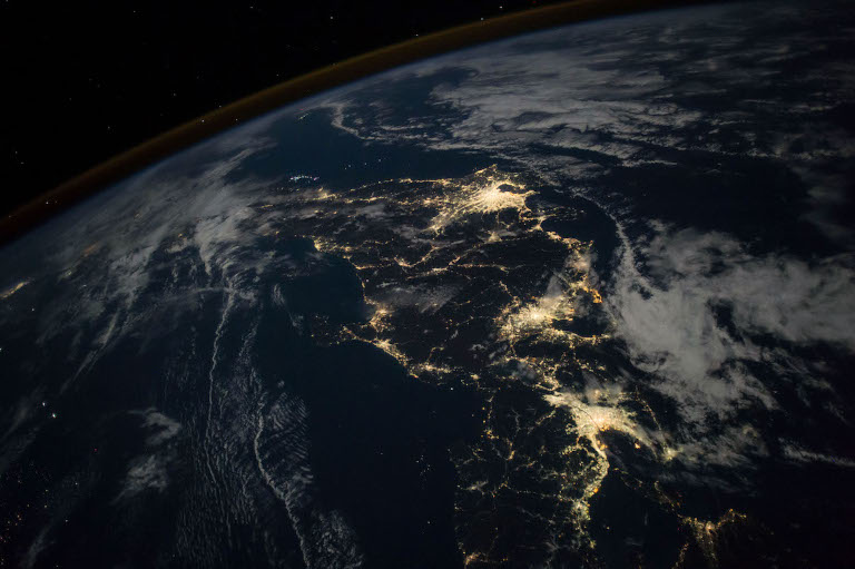 Earth at night