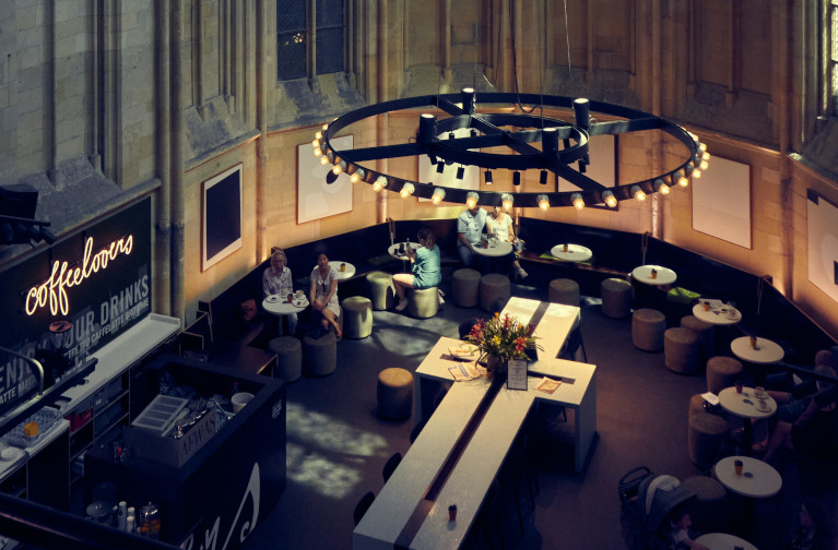 Cathedral used as restaurant