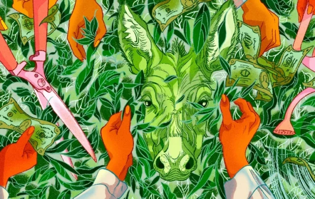 Transending 40 acres and a mule art