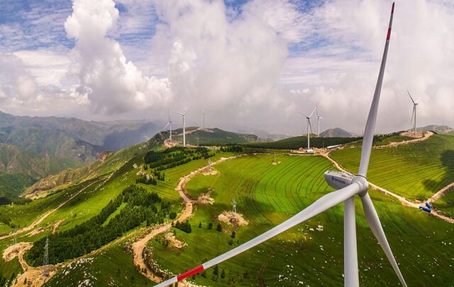 Wind farm in China