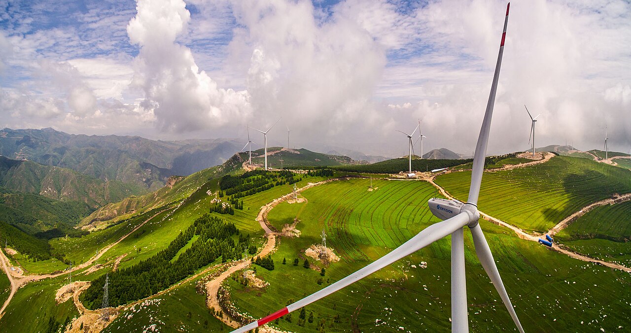 Wind farm in China