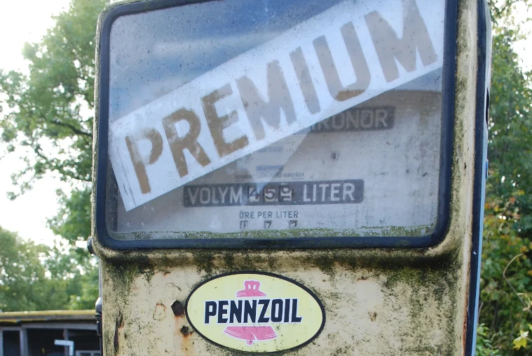 abandoned petrol pump