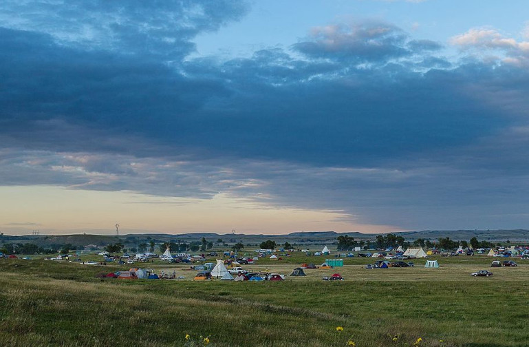 Sacred Stone camp at the Standing Rock DAPL protests