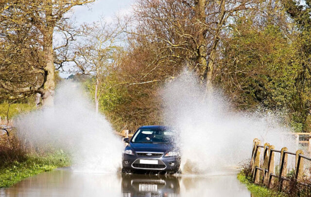 Flooding in Nether Hayford in 2012