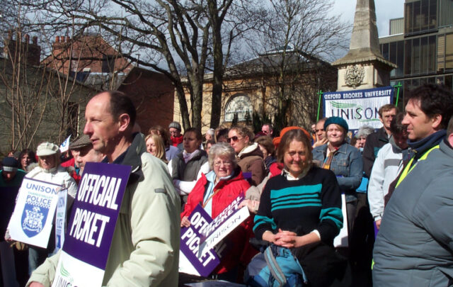 UNISON strike rally in Oxford in 2006