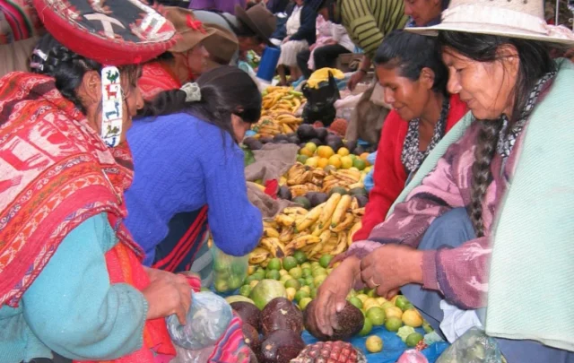 Andean women's market