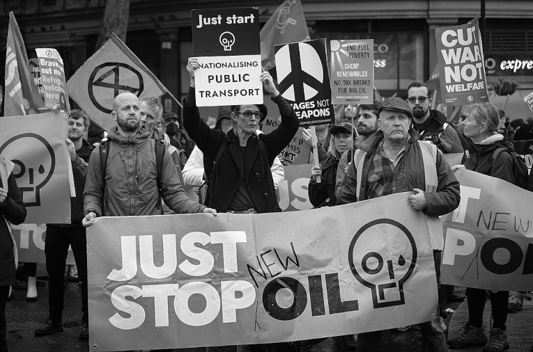 Fossil fuel protest London