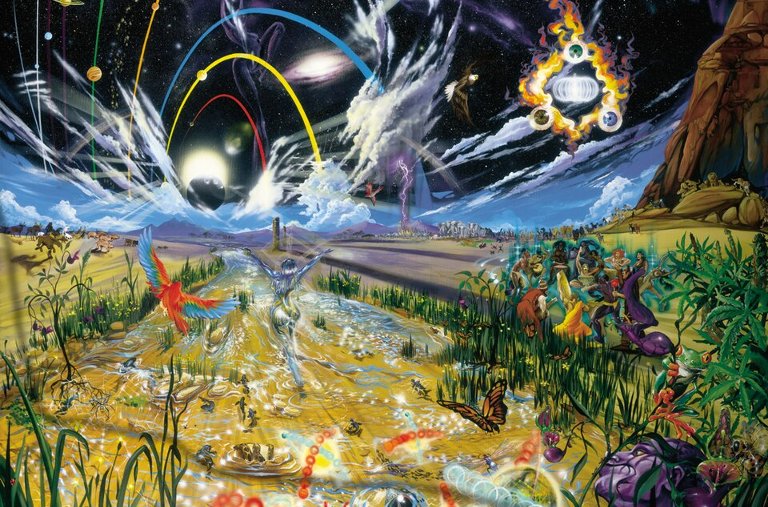 GAIA: A rendition of life on planet earth by Mearone (2006)