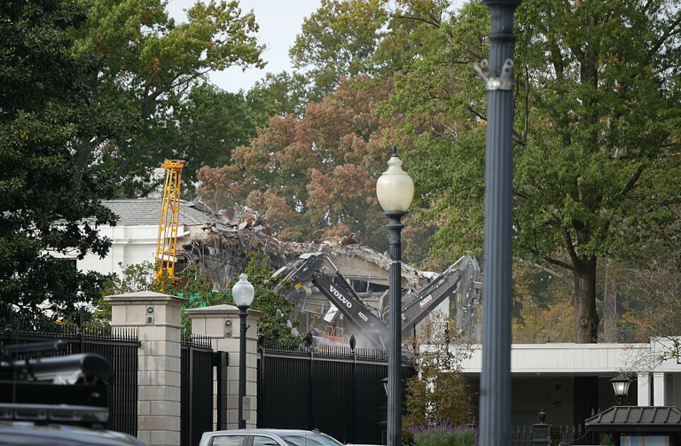 Demolition of the East Wing