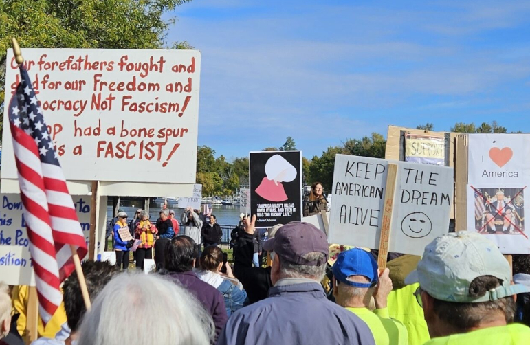 No Kings demo in Connecticut