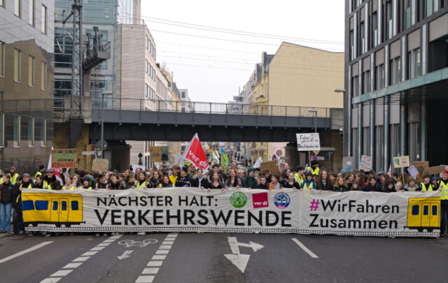 German protest march