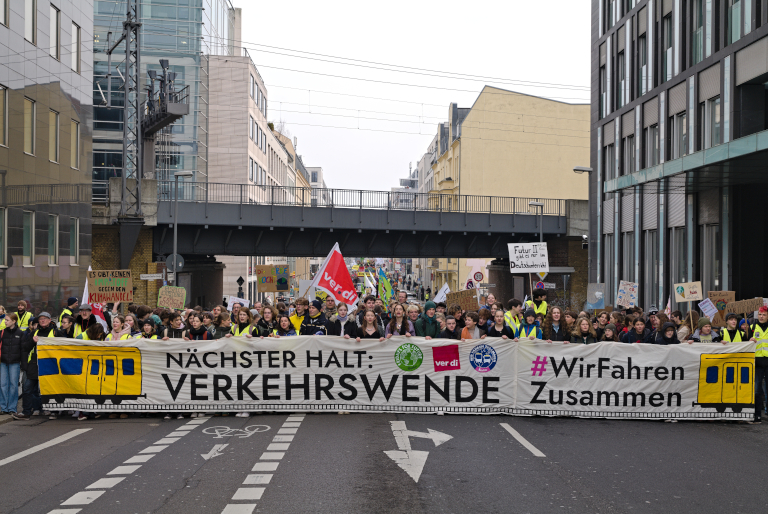 German protest march